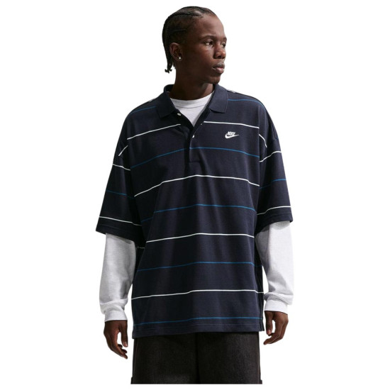 Nike Ανδρική κοντομάνικη μπλούζα Sportswear Club Oversized Striped Polo Shirt